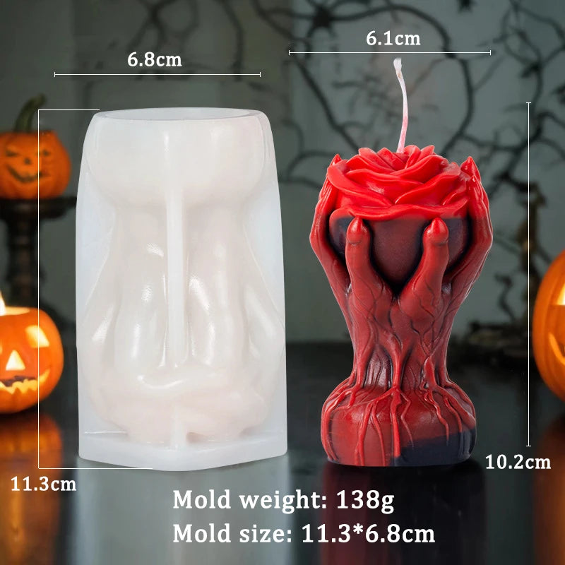 Evil Hand Candle Mold – Halloween Art Decor
